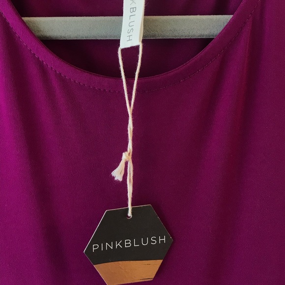 Med. Pink Blush Violet Maxi Dress NWT (maternity) - Picture 2 of 5